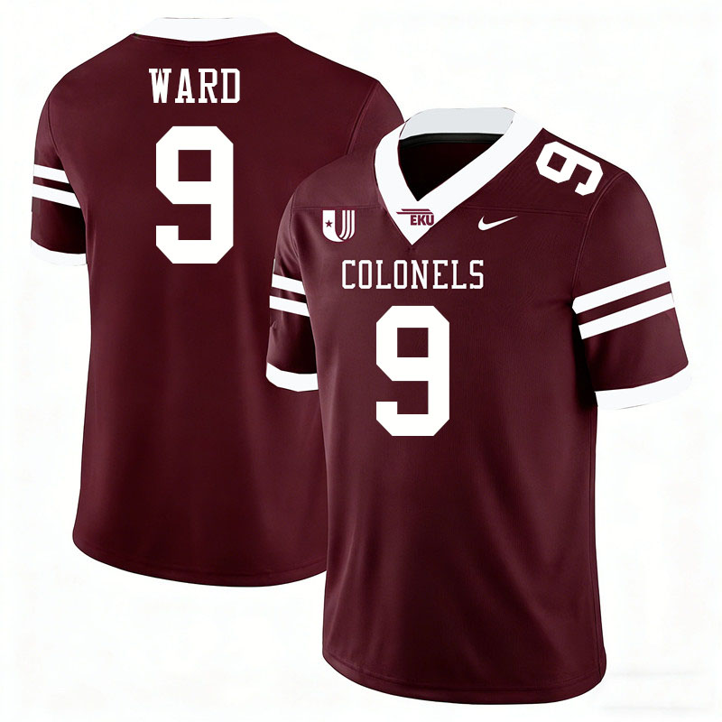 Eastern Kentucky Colonels #9 Jaheim Ward College Football Jerseys,Uniforms Stitched-Maroon Eastern Kentucky Colonels #9 Jaheim Ward College Football Jerseys,Uniforms Stitched-Maroon